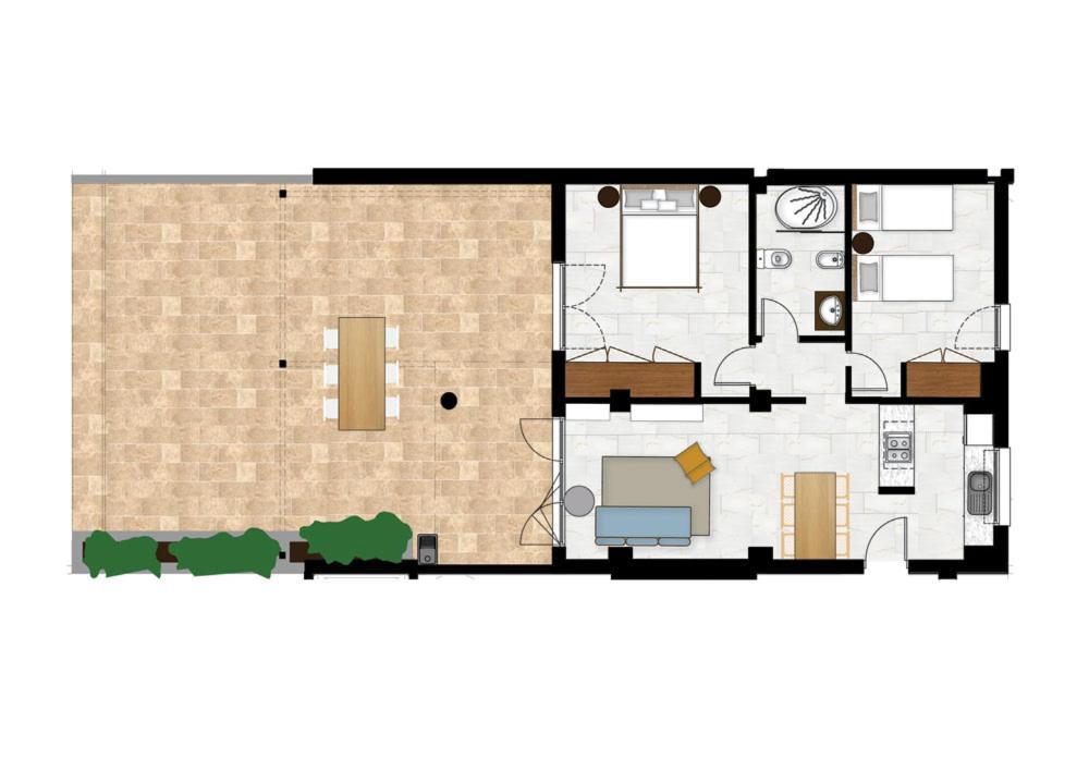 Apartamento exclusivo de 2 dormitorios con vistas al mar