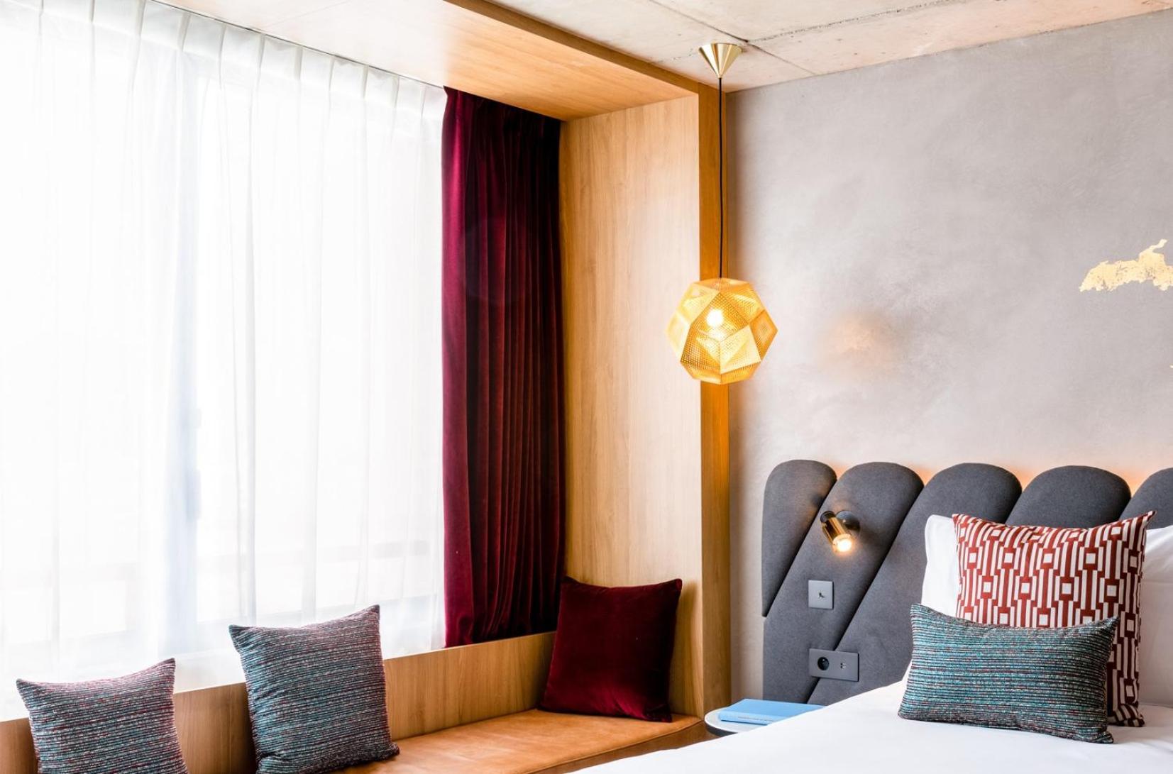 La Muse Kamer met 2 Aparte Bedden/Eenpersoonsbedden en Uitzicht op de Stad - Bovenverdieping