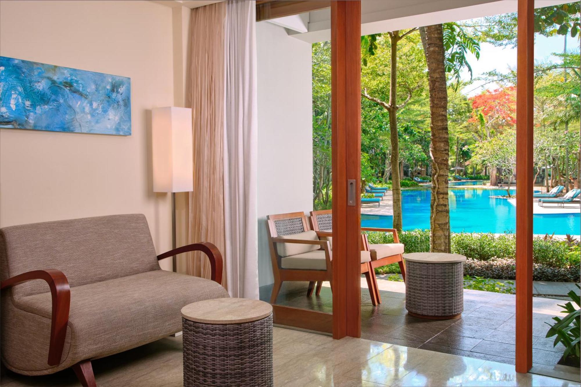 Deluxe Terrace Room Two Double Beds Pool View
