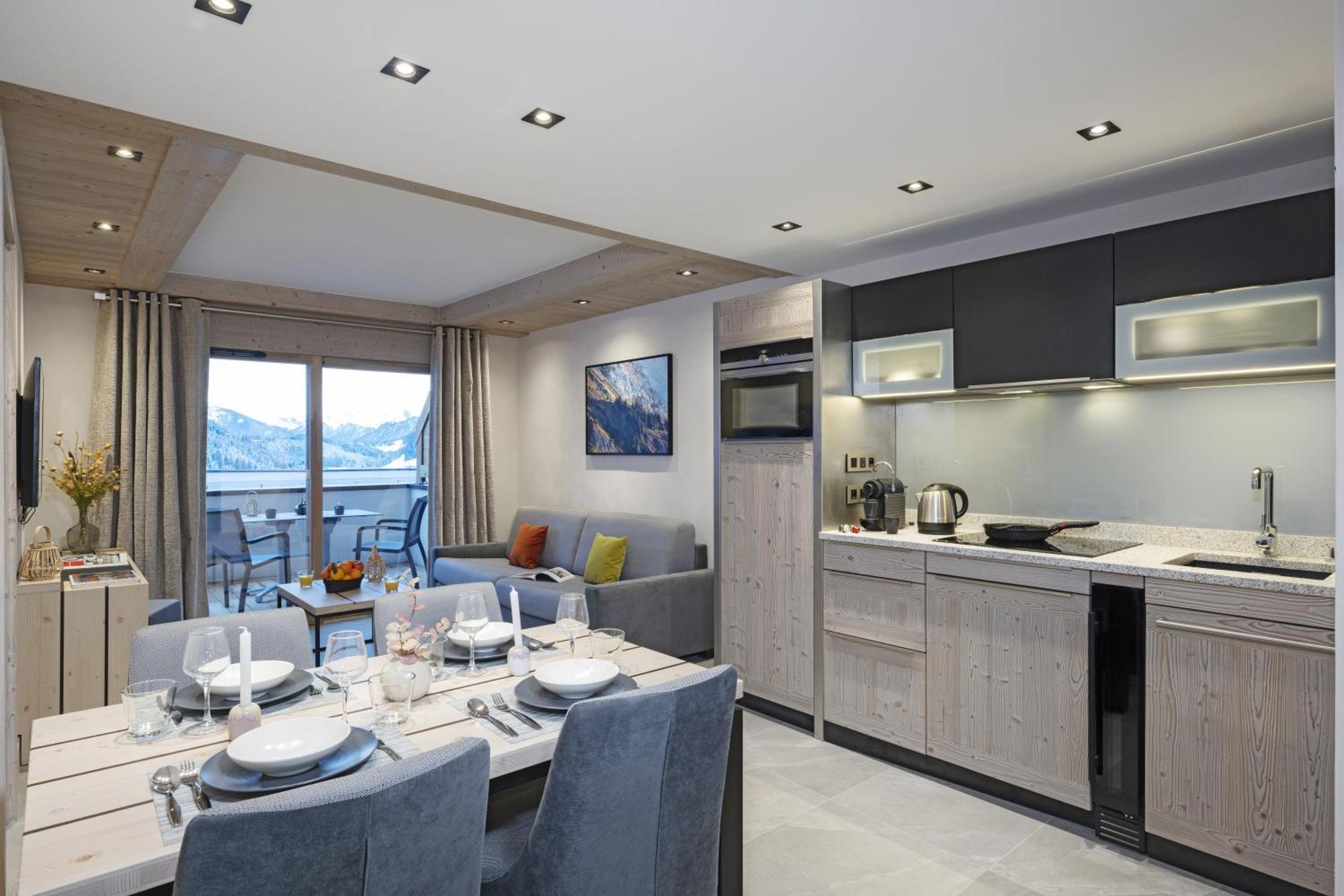Appartement 1 Chambre pour 4 Personnes - Accès Spa