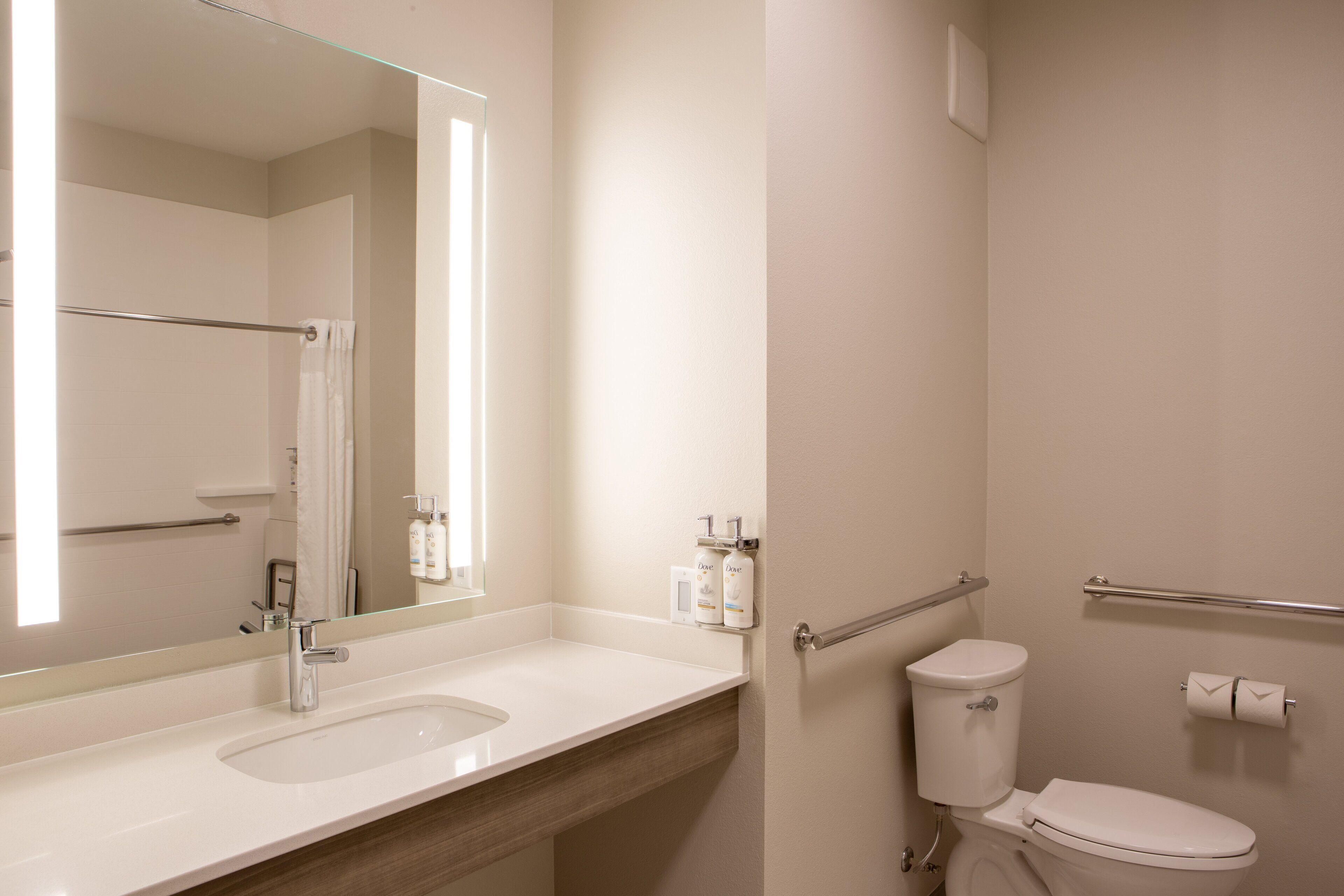 Standard King Room Mobility Accessible Roll Shower