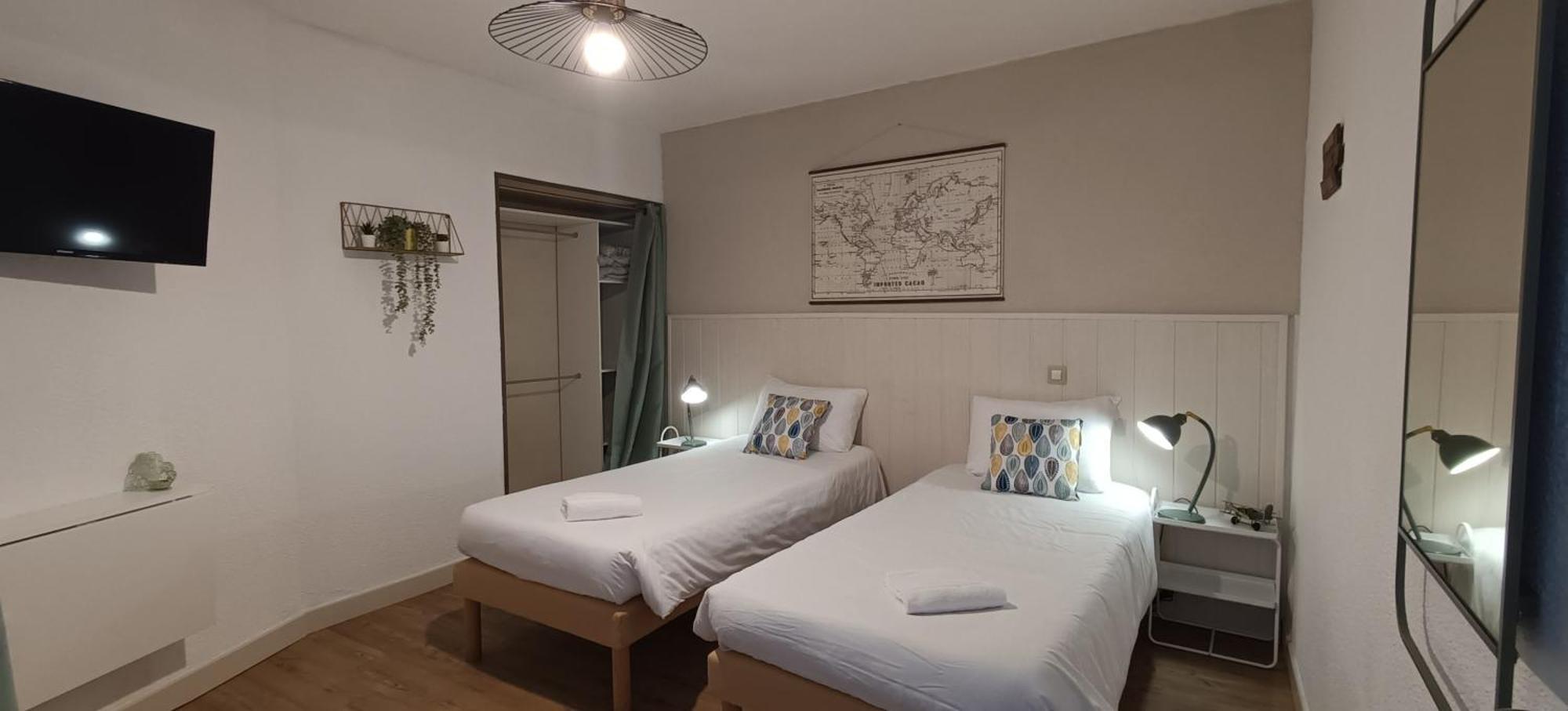 Chambre Lits Jumeaux - Vue sur Jardin