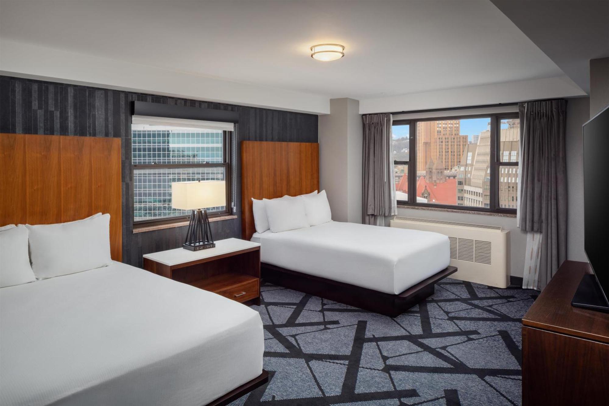 Double Room Two Double Beds City View