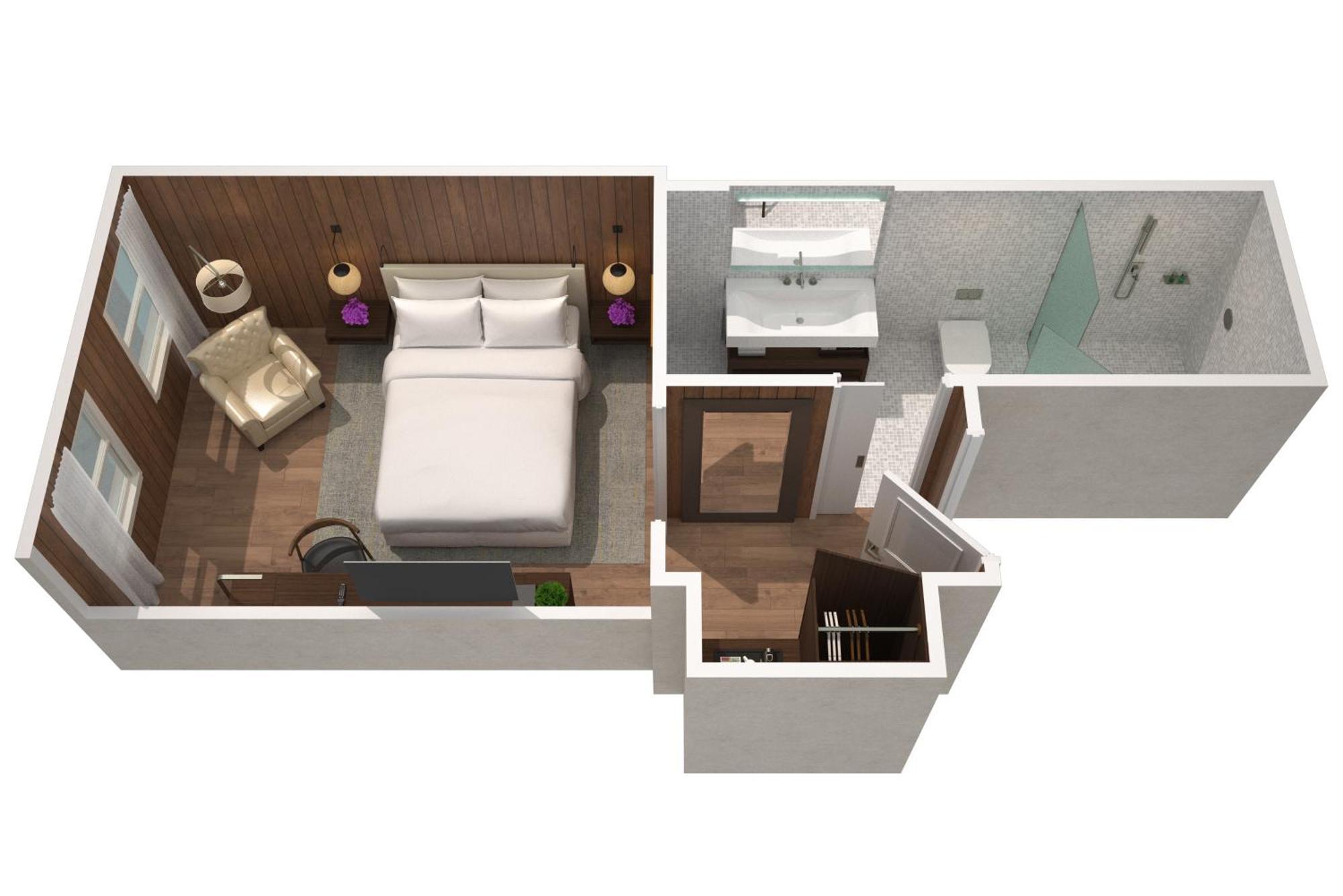 Quarto Superior com Cama Queen-size