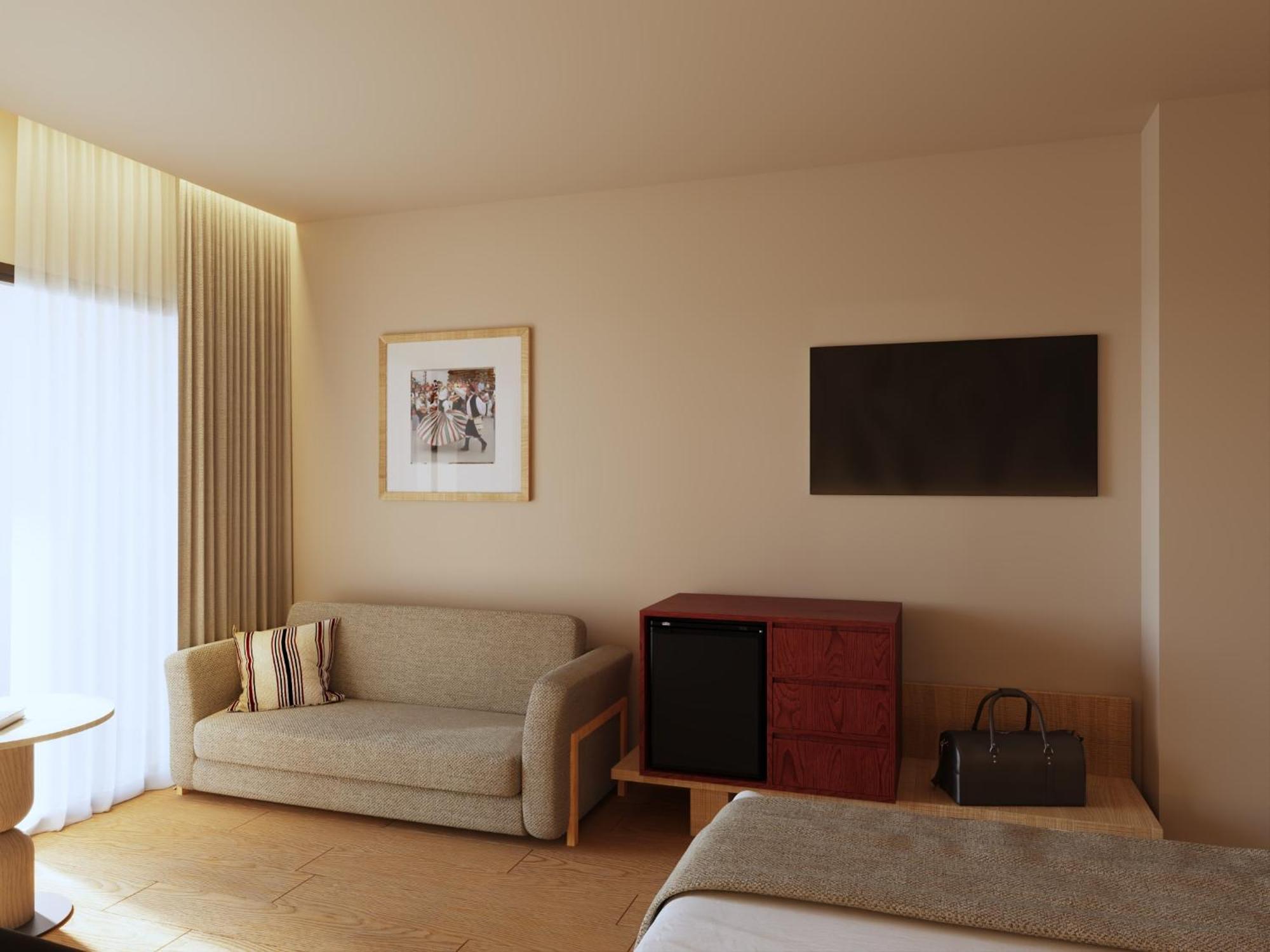 1 King Bed Sofa Bed Single Room