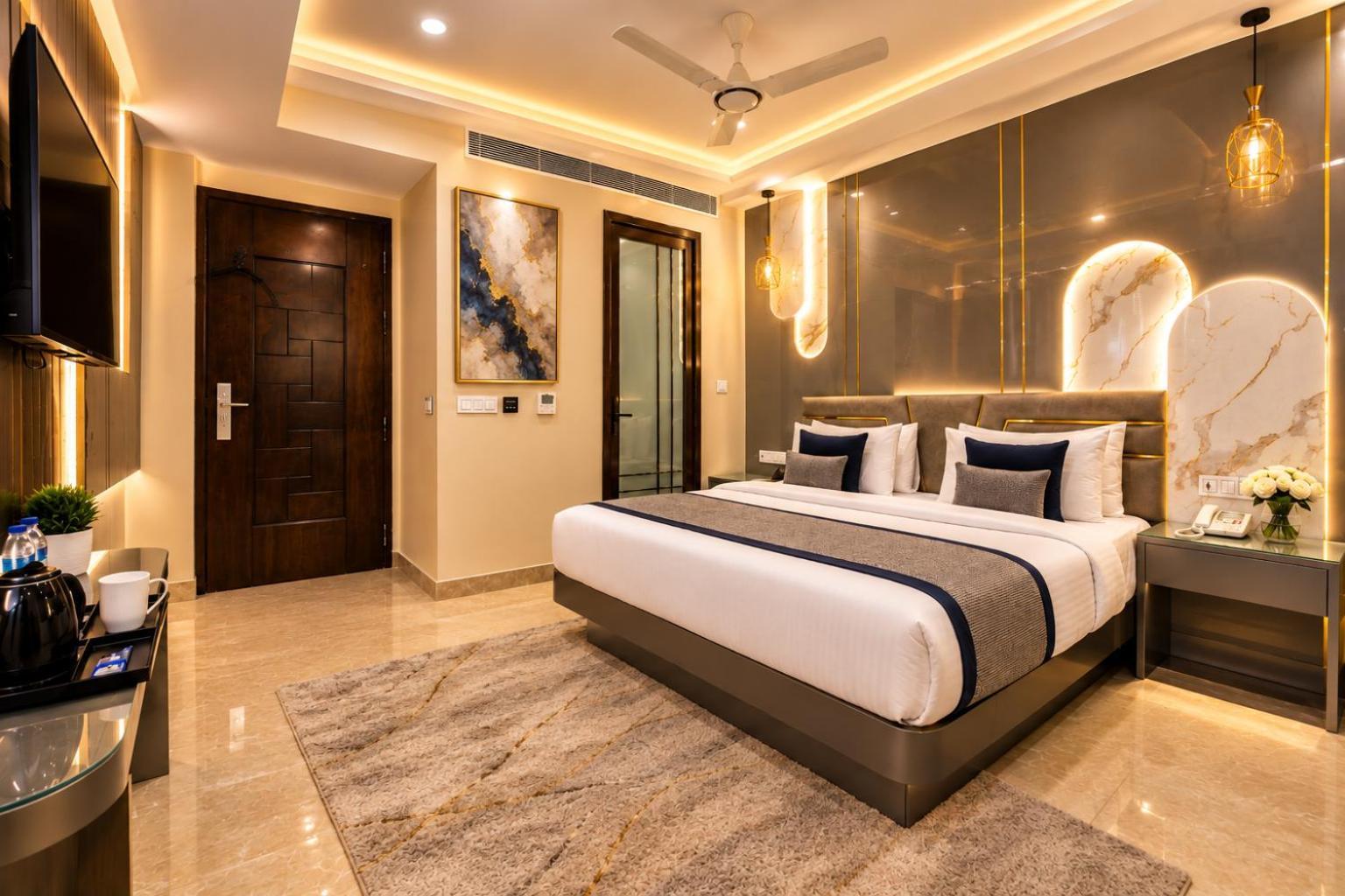 Premium Wellness Room ( Gym Access & 15% Off Panchakarma Ayurvedic Spa )