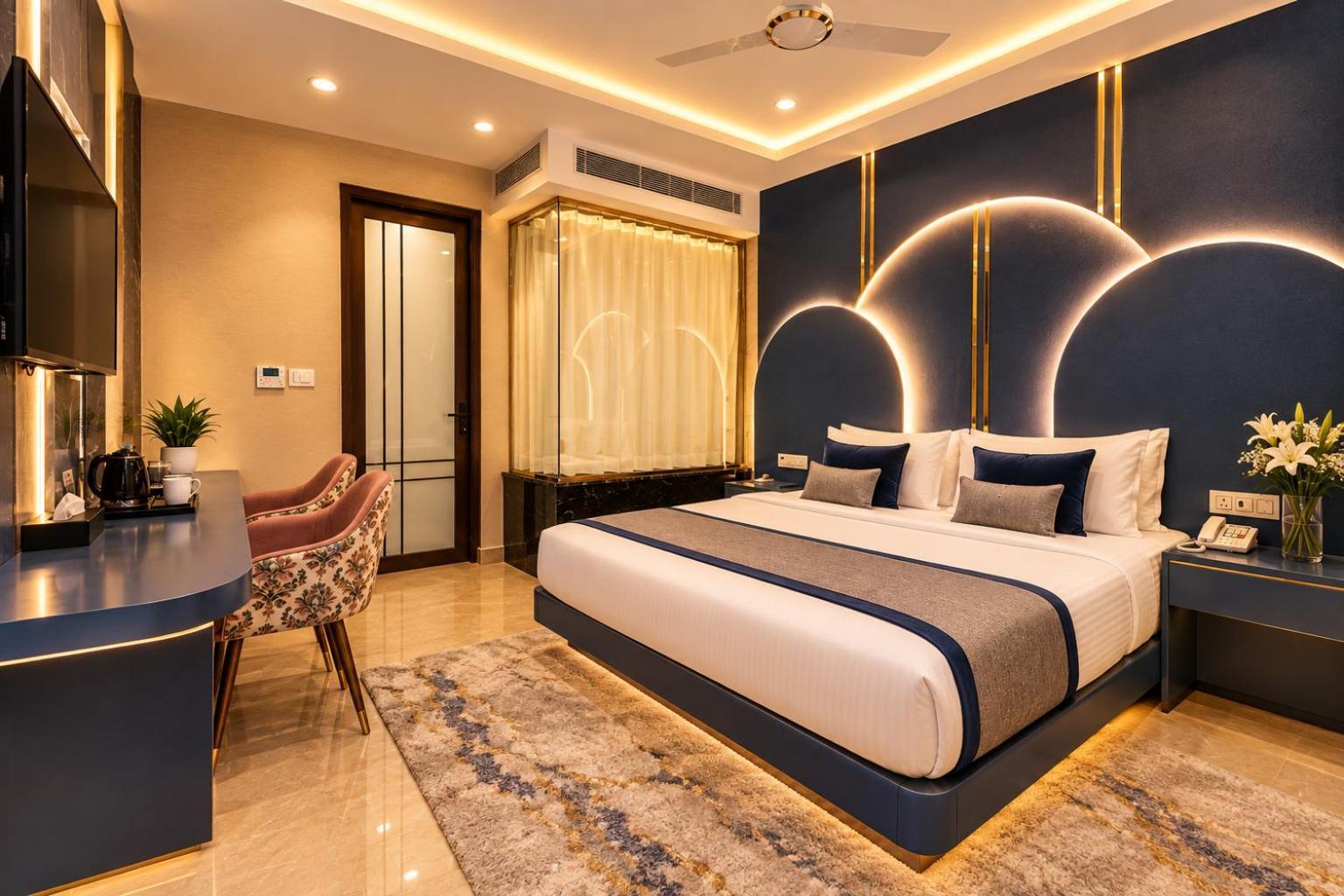Jacuzzi Suite – Gym Access & 15% Off Panchakarma Ayurvedic Spa