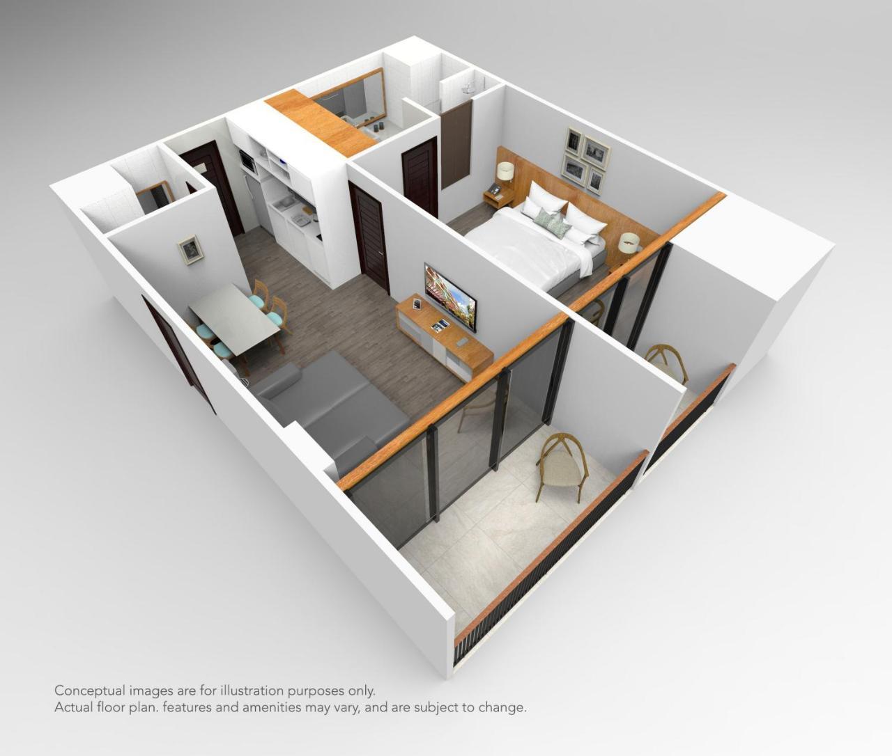 One-Bedroom Residence Suite with Daily Afternoon Tea and Fully Equipped Kitchenette