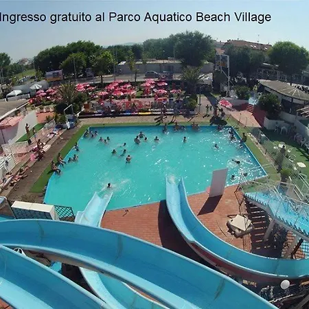 Hotel Moresco Riccione - Piscina Beach Village-2
